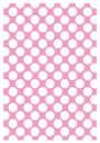 Printed Wafer Paper - Large Polkadot Pastel Pink
